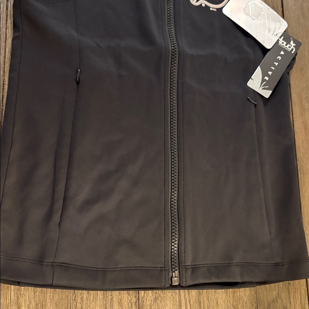NWT [Touch by Alyssa Milano] Calgary Flames NHL Zip-Up Activewear Vest Womens M - Picture 7 of 13